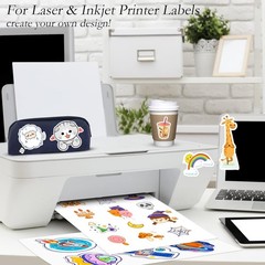 8.5″x11″ Full Sheet Shipping Labels Self Adhesive Blank Paper for Laser & Inkjet