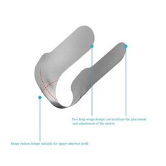 Dental Contoured Anterior Matrix Stainless Steel Twin Matrices/Resin Blue Strip