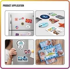 Magnetic Sheets with Adhesive Backing for Crafts, DIY 12 Pack. Strong Craft M…