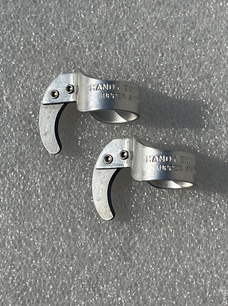 Handy Twine Knife Co. Safety Cutter Finger Ring Fixed Blade Size 9 Lot of 2