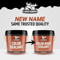 Liquid Rubber Color Roof Sealant- Elastomeric Waterproof Coating White, 1 Gallon