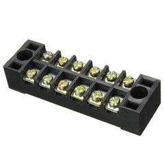 2pcs Dual Row 6-Position Screw Terminal Block Barrier Strip 600V 15A TB1506 US