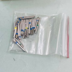 Dental Diamond Burs Drill+Disinfection Bur Block High Speed Handpiece–30Pcs/Set