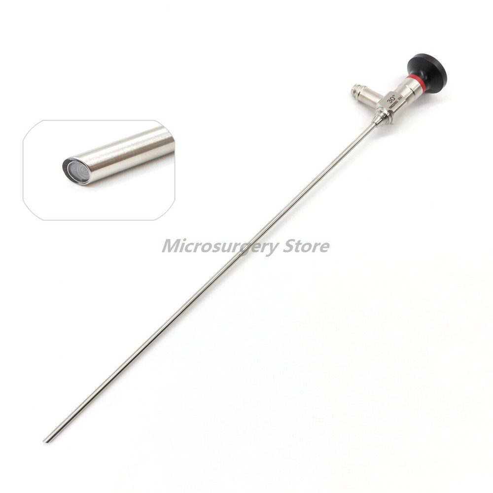 Φ4 x 302 mm 30 degree Cystoscope with adaptors fits different brand light source