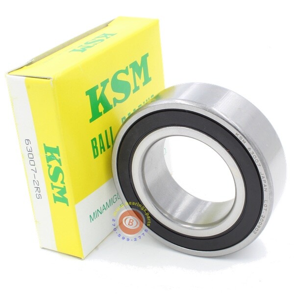 63007-2RS Deep Groove Radial Ball Bearing, 35mm x 62mm x 20mm