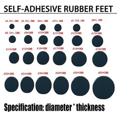 Small & Large Self Adhesive RUBBER FEET Bumper Stops, Door Buffer Rubber Pads