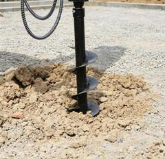 Mini Excavator Attachment Hydraulic 200mm Auger Drill with 30mm Pin FREE SHIP
