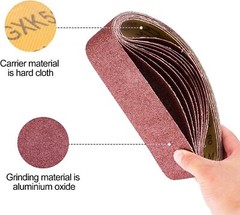40PCS Belt Sander Sandpaper 3×21 Sanding Belts 40 60 80 120 150 240 400 Grit US