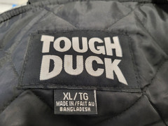 Tough Duck S79811 XL Insulated Safety Bib Overalls black