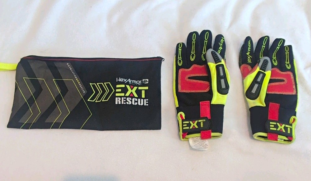HexArmor EXT Rescue 4011 EXT Work Gloves Size M Nylon/Polyurethane/Neoprene
