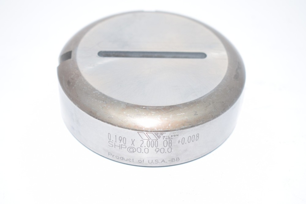 Wilson Tool 0.190 x 2.000 +0.008 Oblong Rectangle Punch Press Die Thick Turret 3