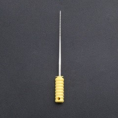 #002 25 mm Yellow Dental Endodontic Barbed Broaches Needles Stainless Steel
