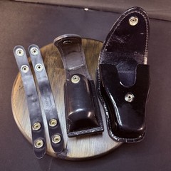 Done Hume Handcuff Case, Safariland Mace/OC Pouch, 2 Belt Keepers High Gloss Lot