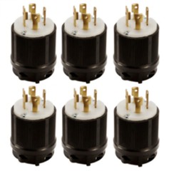 NEMA L16-30 Grounding Locking Plug, 30A 480V AC, 3 Pole 4 Wire, cUL Listed
