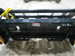 74 Inch skid steer MS Attachments root rake grapple Heavy Duty Cat Case Bobcat