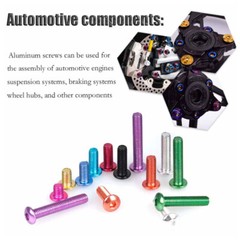 10PCS Aluminum Alloy M3 M4 M5 Colourful Anodizing Hex Socket Button Head Screws