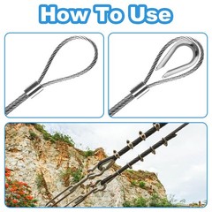 10PCS 3/8 Stainless Steel Wire Rope Thimbles