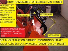 Thumb Grapple. Universal add on grapple attachment for tractors and skid steers