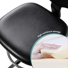 US Adjustable Stool Doctor Chair Hydraulic Rolling for Dental Massage Salon Spa