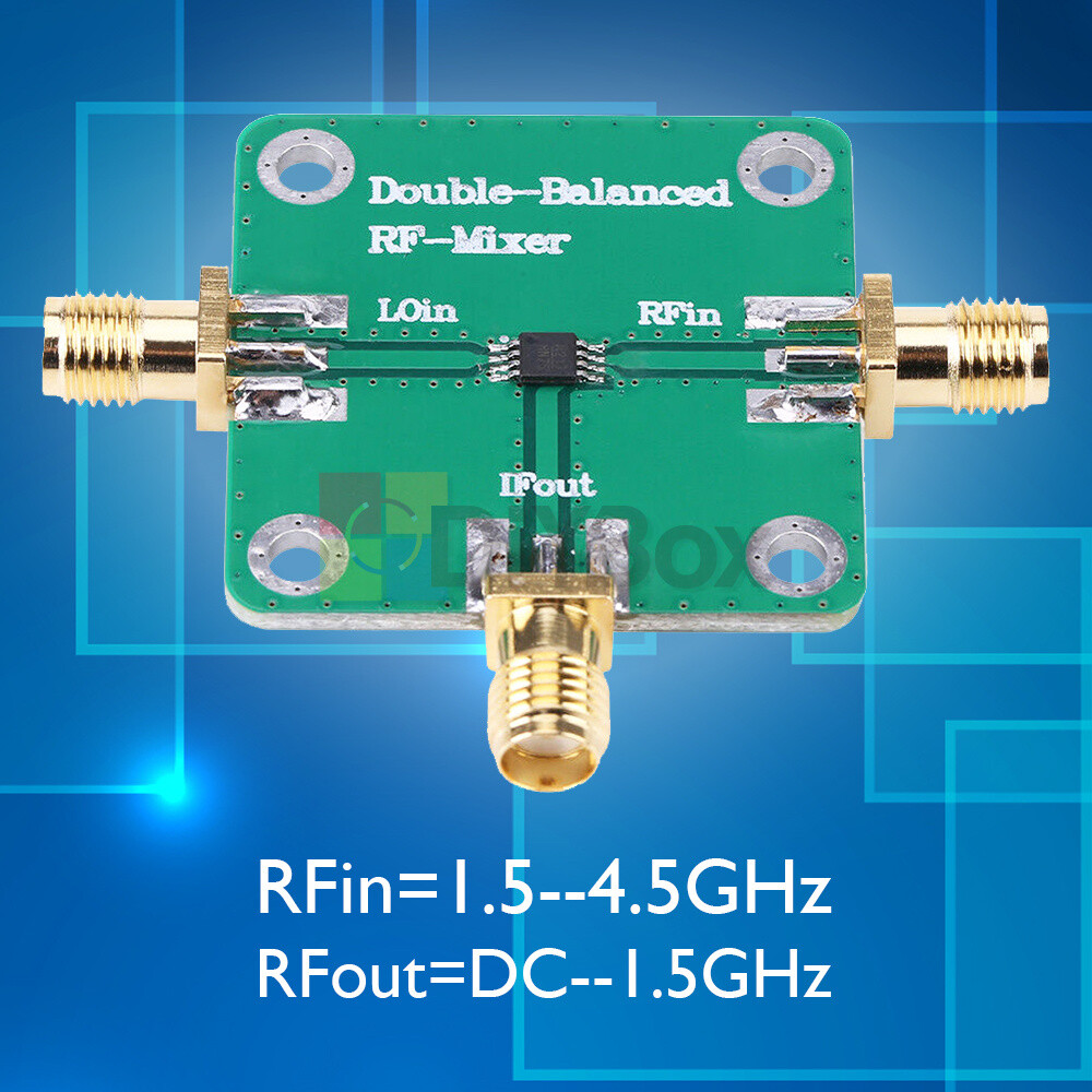 Microwave RF Dual Balanced Mixer 4.5-6.0GHz Input DC 1.5GHz Output Converter