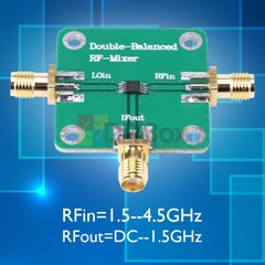 Microwave RF Dual Balanced Mixer 4.5-6.0GHz Input DC 1.5GHz Output Converter