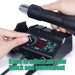 YIHUA 882D Soldering Station 2-in-1 Hot Air Rework + Soldering Iron Digital 750W