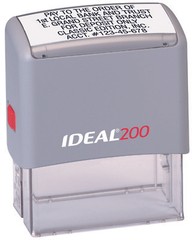 Ideal 200 Replacement Ink Pad Black Ink