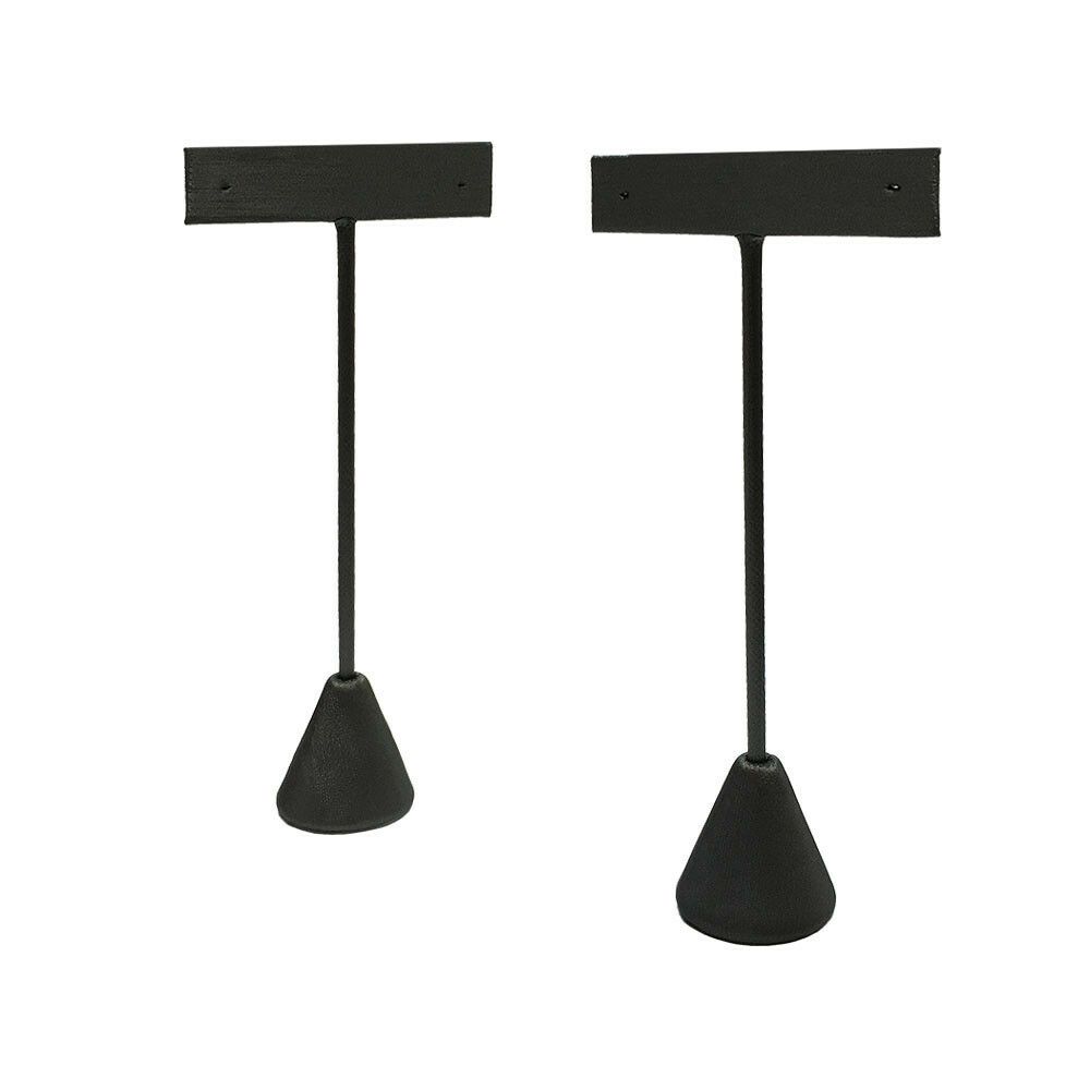 2 Pc 5-1/2″ High Slate Gray Leatherette Single Earring Display Fixture Retail