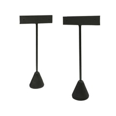 2 Pc 5-1/2″ High Slate Gray Leatherette Single Earring Display Fixture Retail