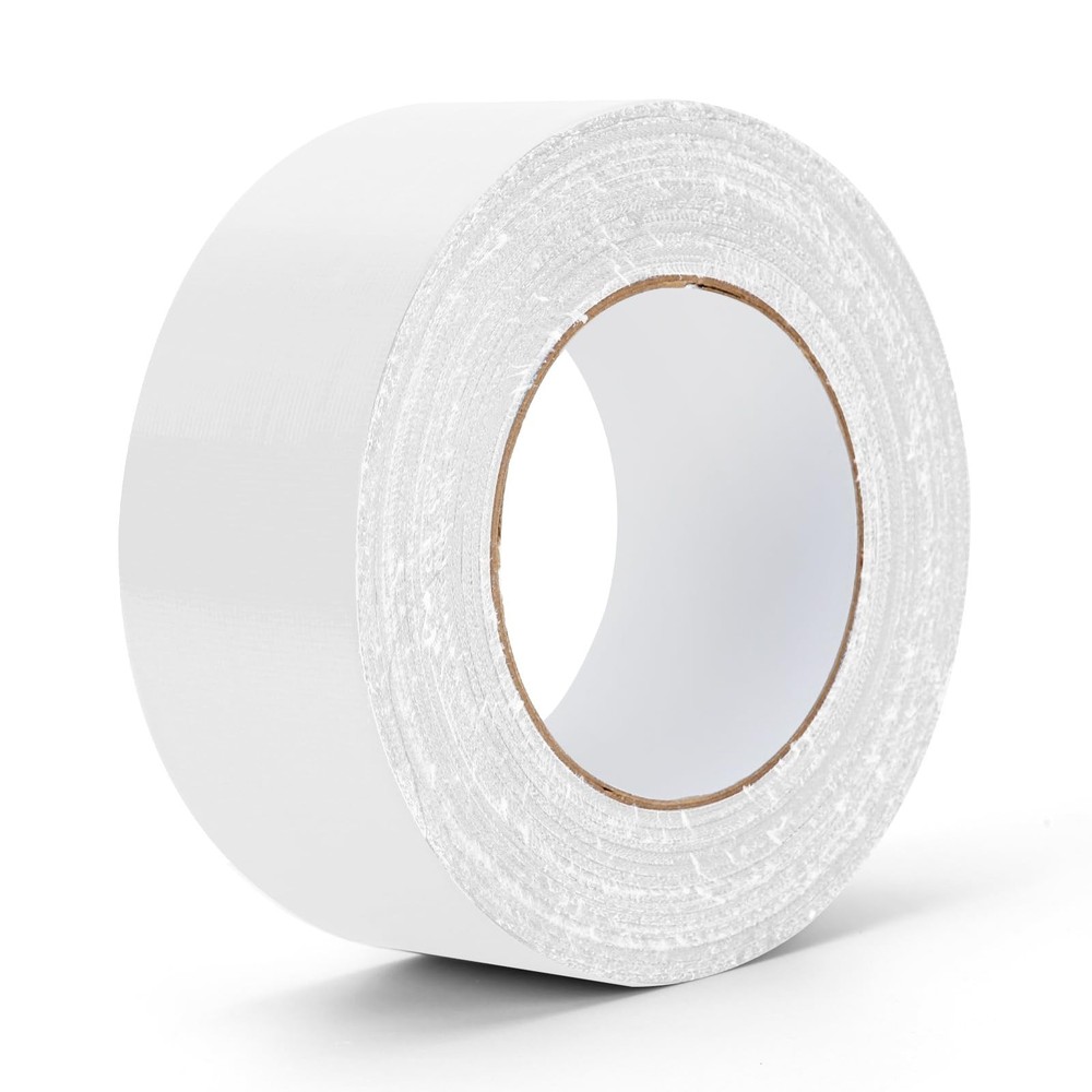 White Duct Tape Heavy Duty Waterproof, 40 Yards X 2 Inch, 9 Mils Thickness St…