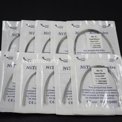 50 Packs Orthodontic Arch Wire Bracket Round Niti Super Elastic Natural Ovoid