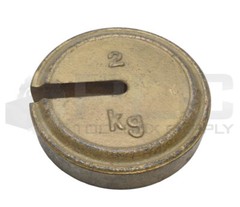 2KG CALIBRATION WEIGHT SLOTTED, 4.4LBS 5.25″ X 5.25″ X 1.25″