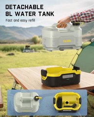 Fanttik NB8 Nano Portable Cordless Electric Sprayer w/2.1Gal Tank, Gray