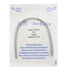 100PCS Dental Orthodontic Arch Wire Niti Natural Form Round Rectangular 16×22 14