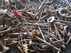Bulk Assorted Loose BOLTS SCREWS NAILS junk drawer hardware lot 6 POUNDS