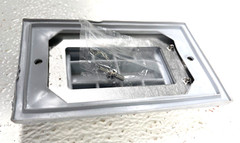 CALBRITE STAINLESS S607VGCVRS Single Gang GFCI Receptacle Cover, Plate, & Gasket