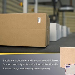 BETCKEY 1″ x 0.5″ Thermal Labels – 20 Rolls / 48,600 Labels – Perforated