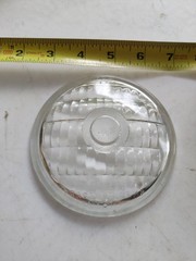 Vintage Used/NOS? Guide Sealed Tractor Lamp Clear Glass Lens 458 Top 16 4-5/8″
