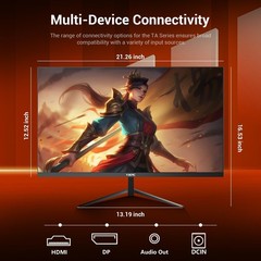 24 inch Computer Gaming Monitor 100Hz,Built-in Speakers,1080P Display,Ergonom…
