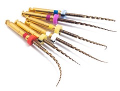 Easyismile 6pcs Dental Endo X-Pro Gold Taper Rotary Files SX-F3 NITI Endodontic