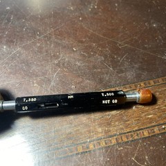 M8 X 1.0 6H METRIC THREAD PLUG GAGE 8.0 1 GO NO GO 7.350 & 7.500 (T25)