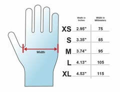 Adenna PHM916 Phantom Latex Powder Free Exam Gloves, Large, Black Case/10