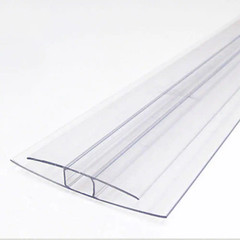 Thermoclear 2 In. X 96 In. X 1/4 In. (6mm) Polycarbonate Multi-Wall H-Channel