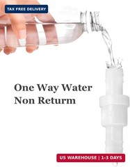 Litoexpe 1/2″ One Way Inline Check Valve, Non Return Ozone Resistance PVDF Plast
