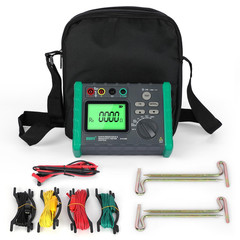 Earth Resistance Tester 0.03-2000 Ohm Meter,Upgraded Digital Earth Ground Resist
