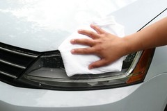 Pack of 10 White Shop Towels – 12 x 14 Cleaning Rags for Homes Cars Auto Garage
