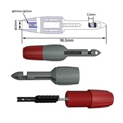 2pcs Wire Piercing Probe Kit, Insulation Puncture Wire Probe Piercing Clip Te…