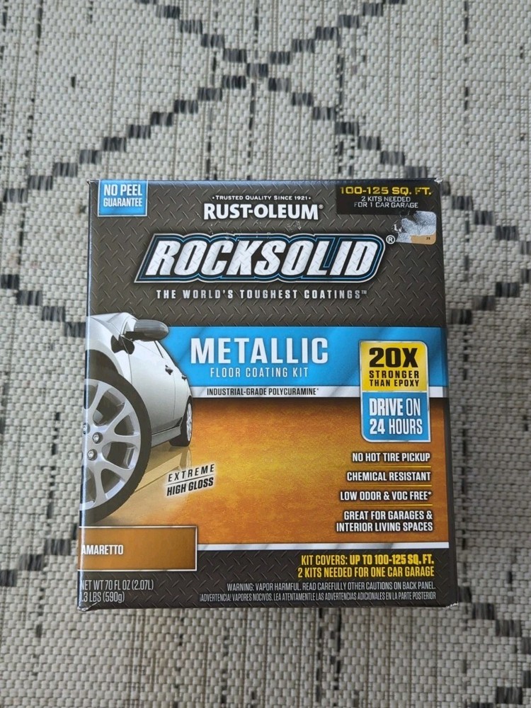 Rust-Oleum 299741 Rocksolid Floor Coating Kit – 2.1 qt