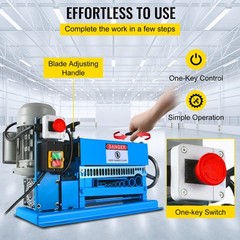 Electric Wire Stripping Machine 1.5-38mm Cable Stripper 0.06″-1.5″ 1/2HP