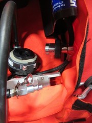 Scott RIT PAK III 4500 psi BAG COMPLETE WITH MASK REGULATOR HOSES EMT EMS RESCUE